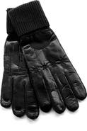 Portolano Cuffed Leather Gloves