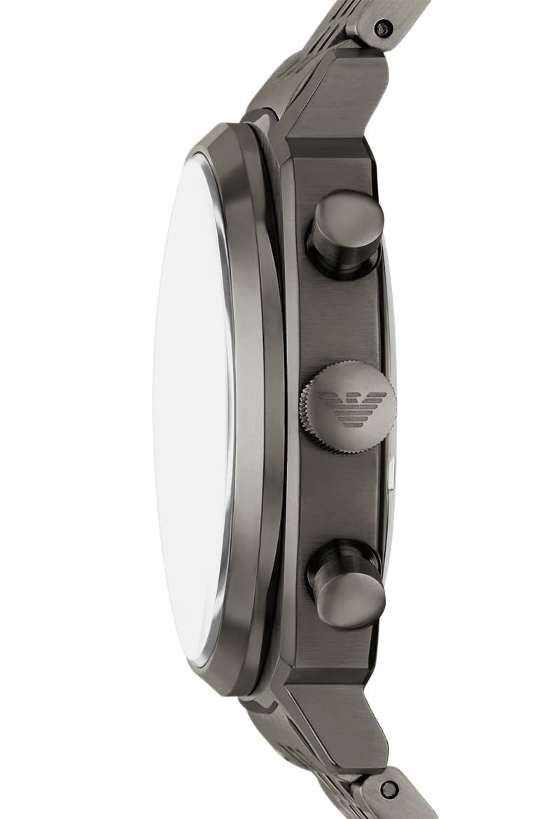 Chronograph Bracelet Watch, 40mm, Alternate, color, GUNMETAL