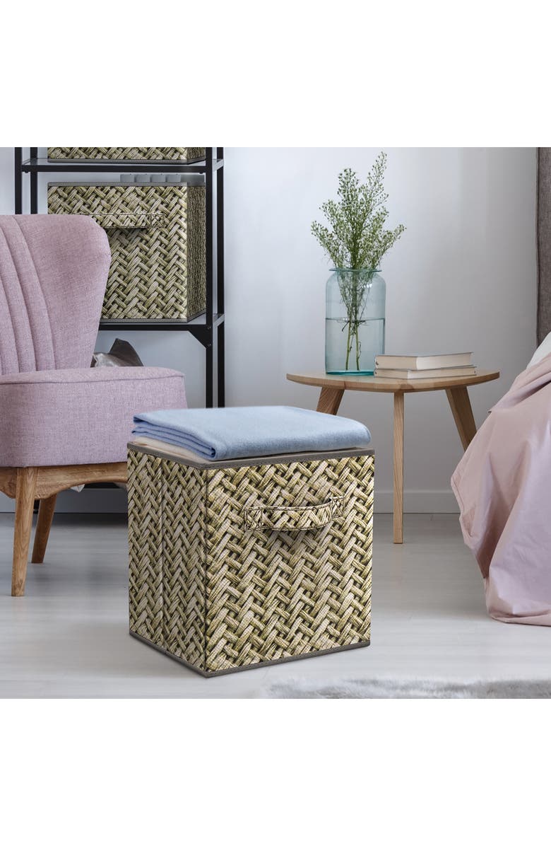 SORBUS Set of 4 Storage Bins, Alternate, color, Woven Gray