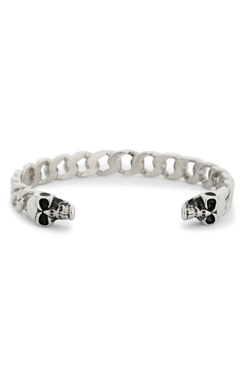 Men's Khalid Opposing Skull Cuff Bracelet