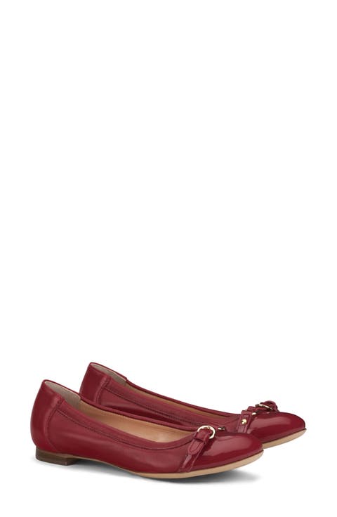 Monika Cap Toe Ballet Flat (Women)