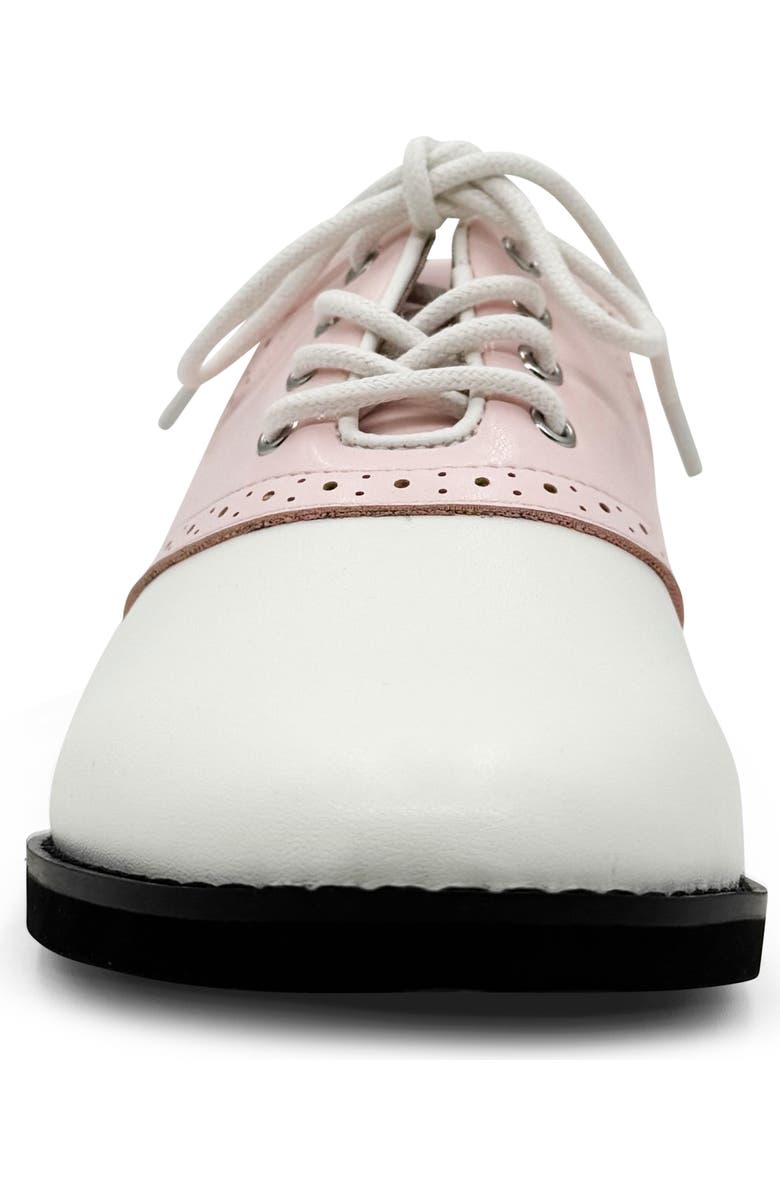 CHELSEA CREW Rizzo Colorblock Derby, Alternate, color, Pink And White Pu