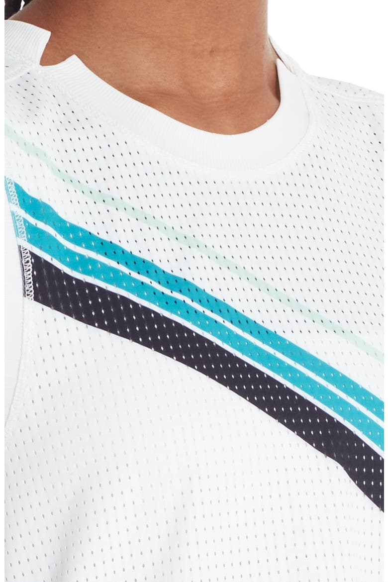 Graphic Mesh Sport Tank Top, Alternate, color, WHITE