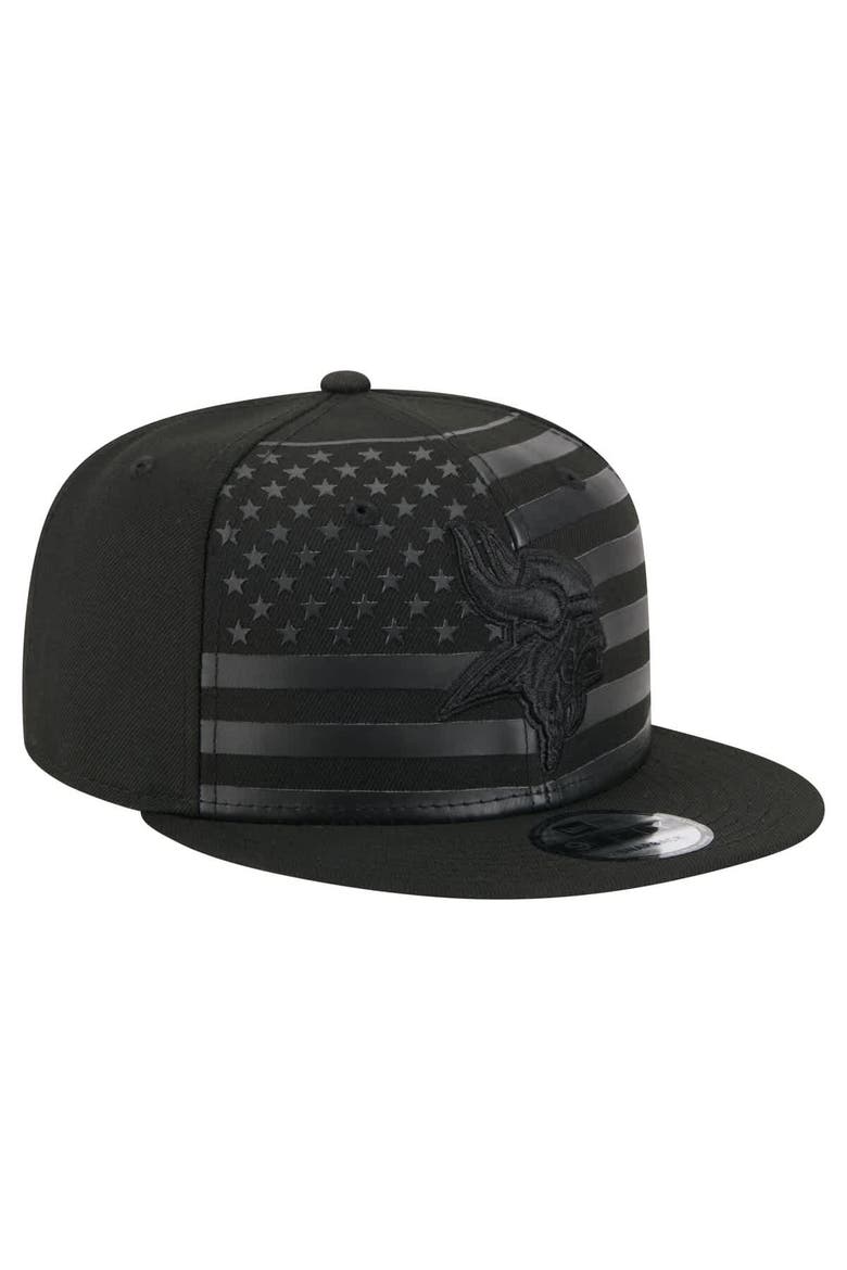 Men's New Era  Black Minnesota Vikings Independent 9FIFTY Snapback Hat, Alternate, color, Black