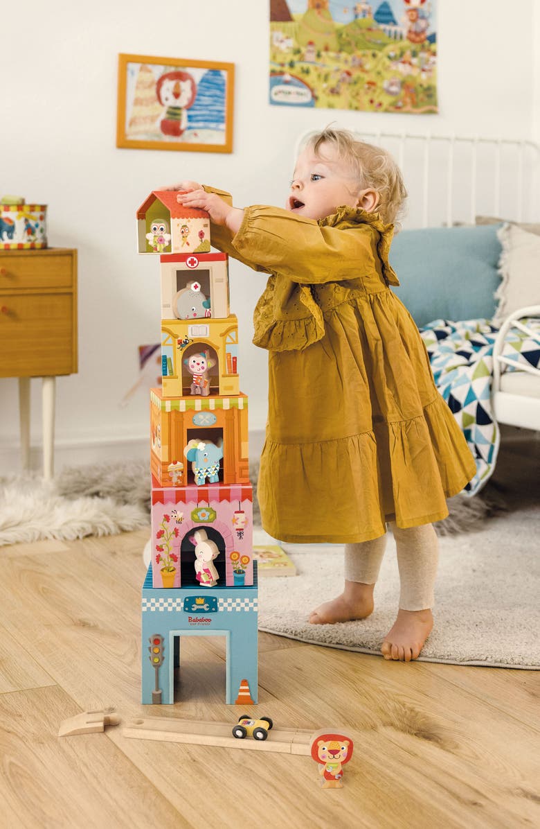 Bababoo and friends<sup>®</sup> Tower House Stacking Game, Alternate, color, Multi