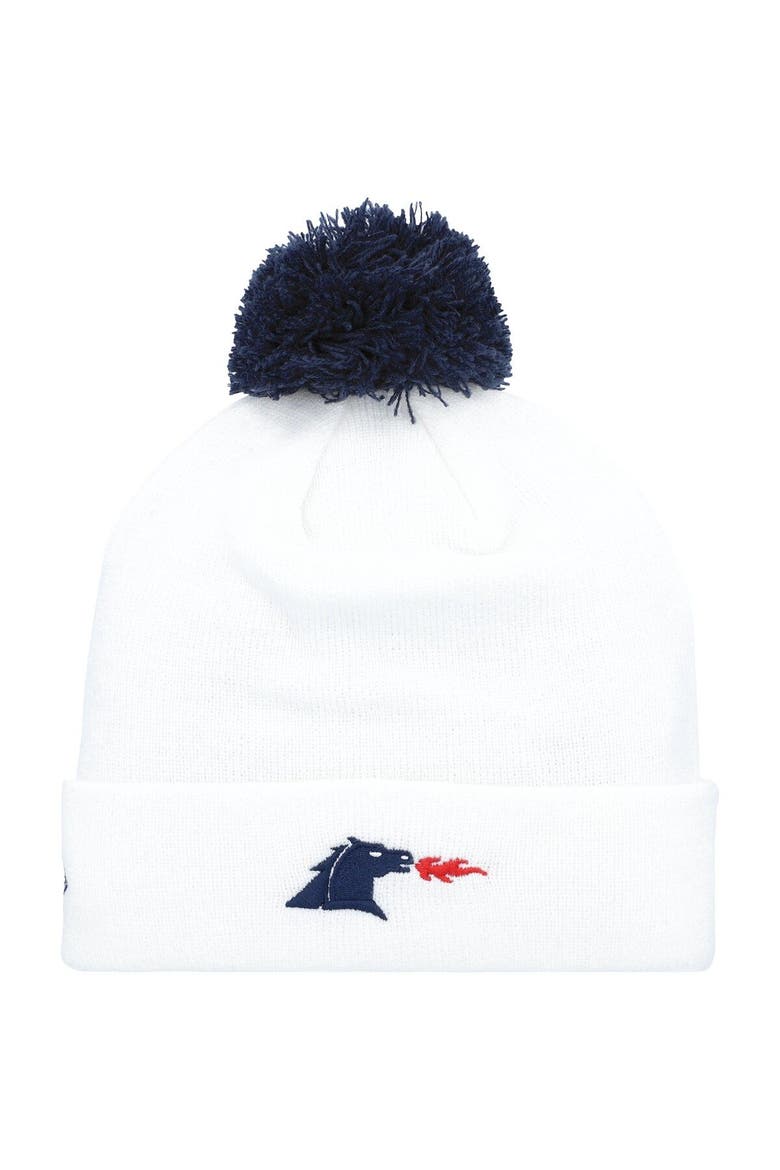 Men's New Era  White FC Dallas Jersey Hook Cuffed Knit Hat with Pom, Alternate, color, White