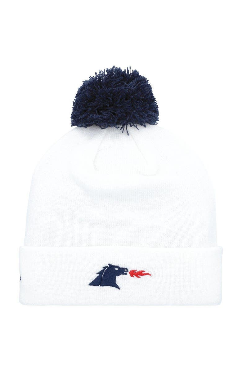 New Era Men's New Era  White FC Dallas Jersey Hook Cuffed Knit Hat with Pom, Alternate, color, 