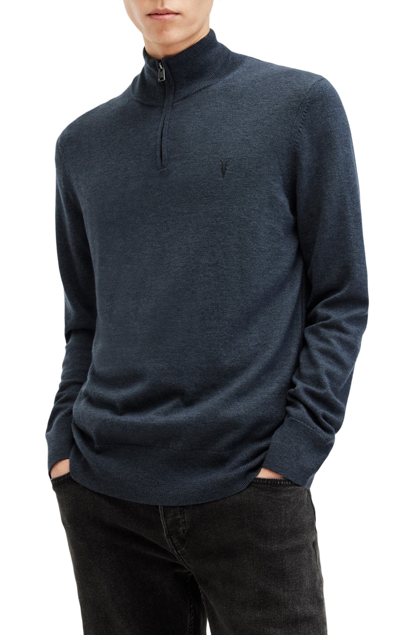 Kilburn Funnel Neck Wool Blend Quarter Zip Sweater (Men) | Nordstrom