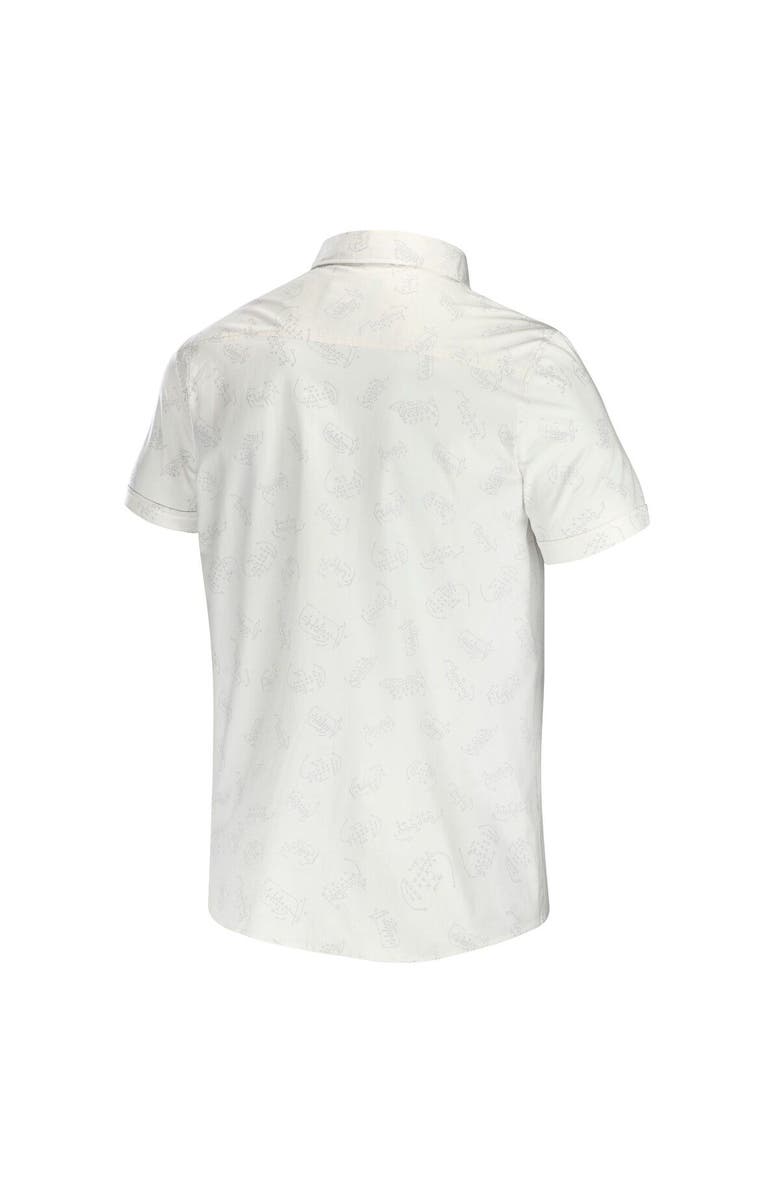 NFL X DARIUS RUCKER Men's NFL x Darius Rucker Collection by Fanatics White Pittsburgh Steelers Woven Button-Up T-Shirt, Alternate, color, White