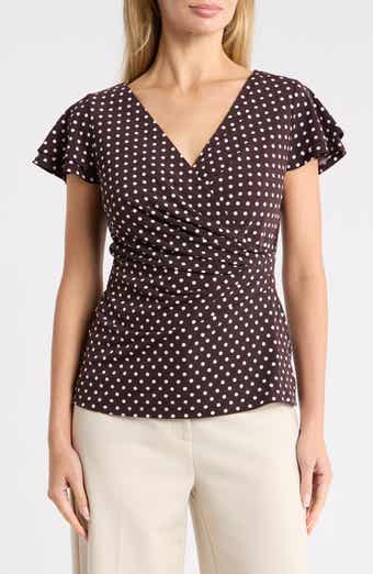 Dot Wrap Top
