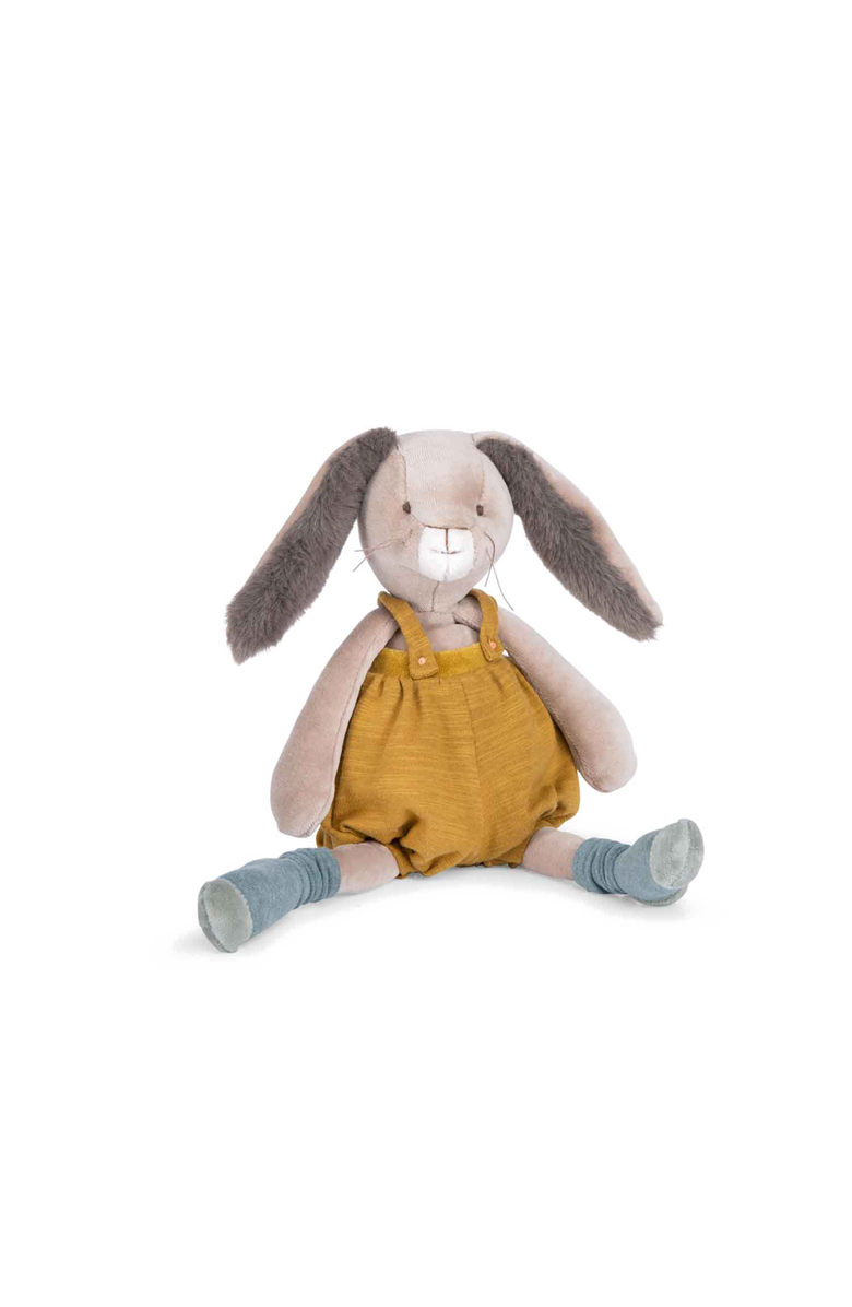 Moulin Roty Ochre rabbit Three Little Rabbits, Alternate, color, Beige