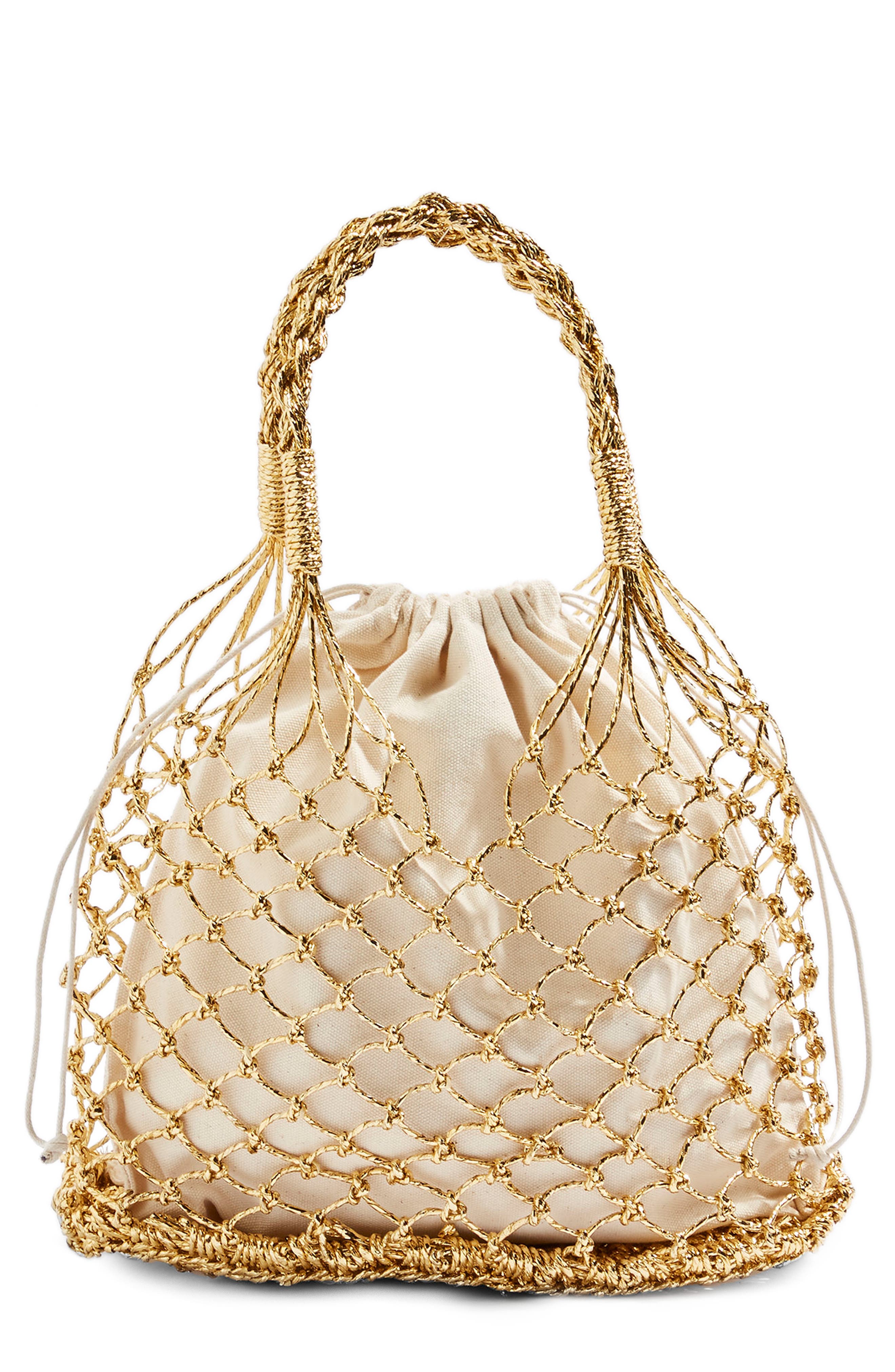 Topshop Shakira Woven Shopper, Main, color, 