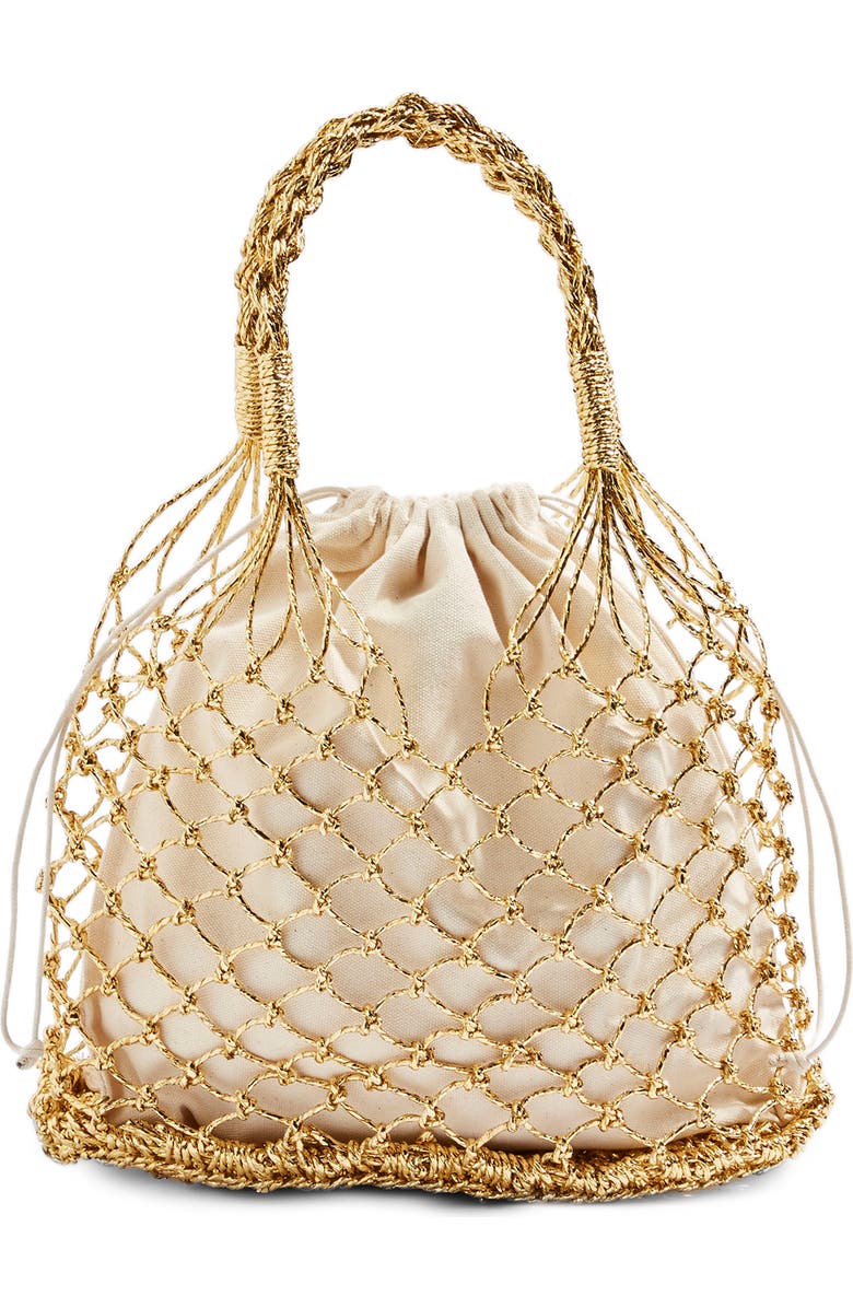 Topshop Shakira Woven Shopper, Main, color,