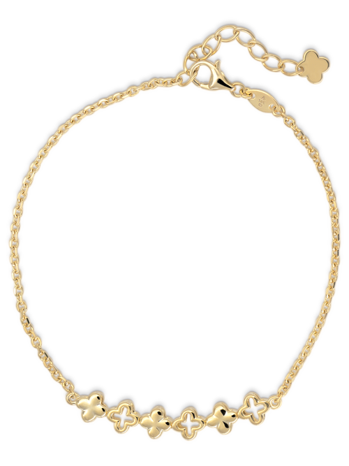 Devata Clover Chain Bracelet In Gold