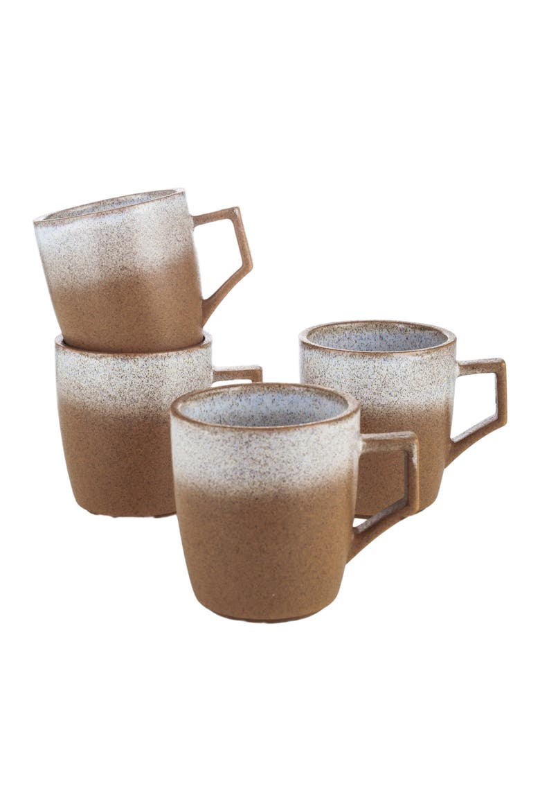 Vince Stoneware 4-Piece Mug Set, Alternate, color, Brown