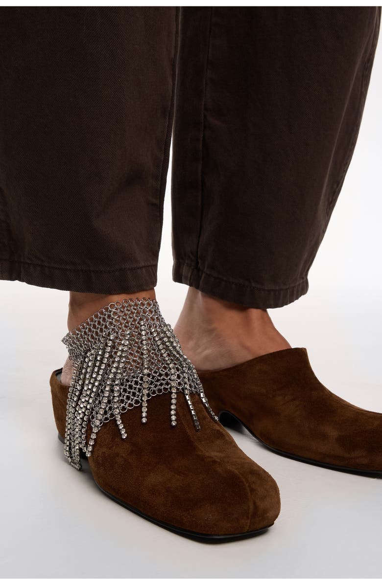 Bimba y Lola Mesh crystals anklet, Alternate, color, 