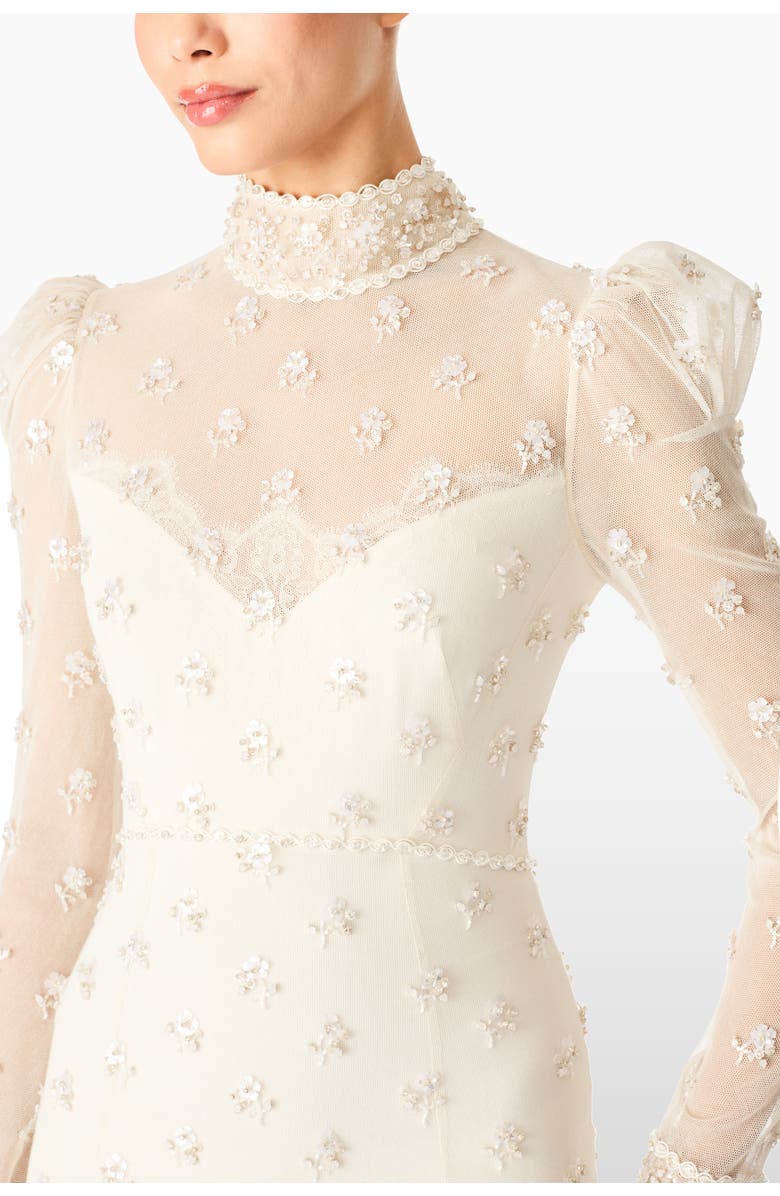 Jenny Packham Dore Dress, Alternate, color, Ivory