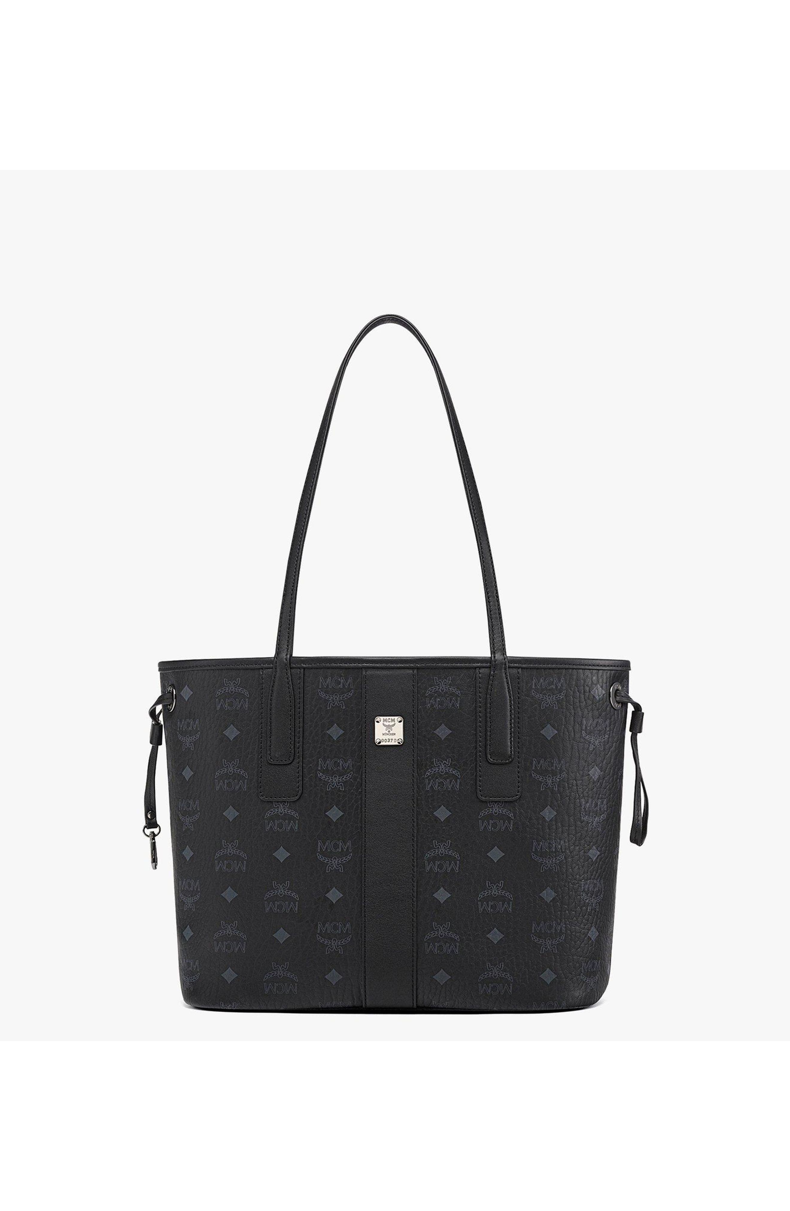 MCM Small Reversible Liz Shopper in Visetos, Main, color, 