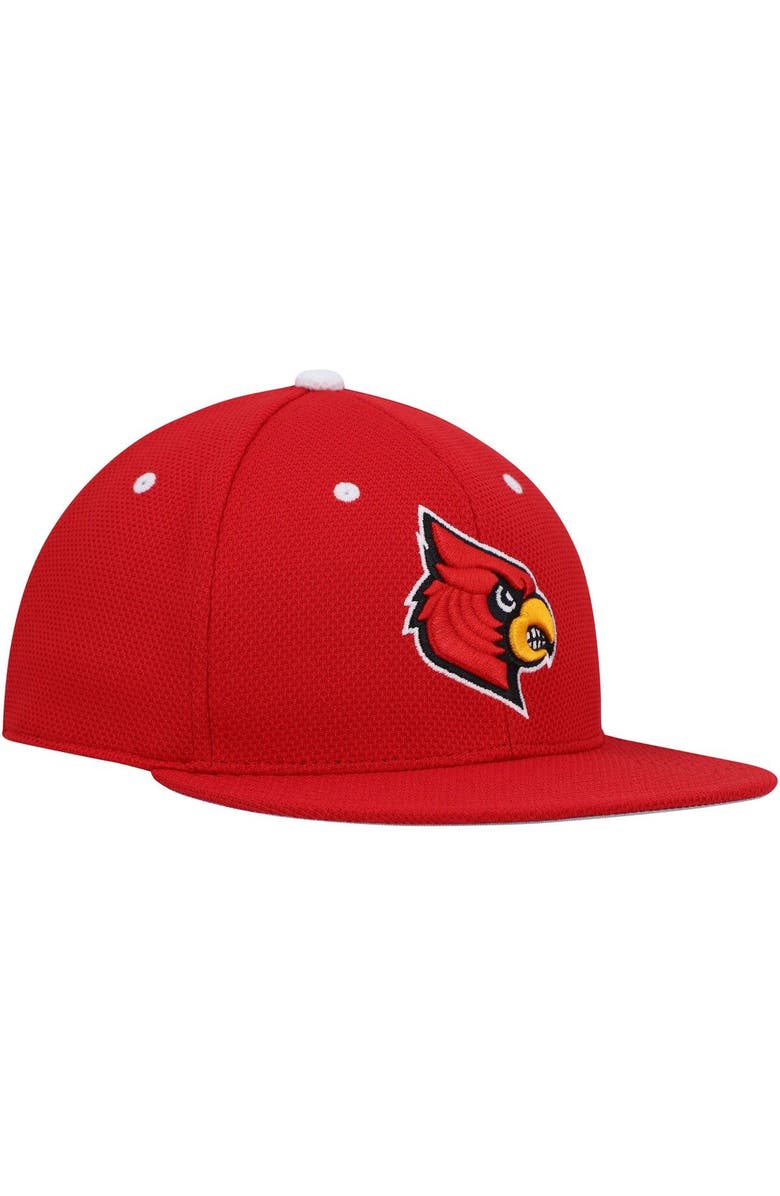 adidas Men's adidas Red Louisville Cardinals On-Field Baseball Fitted Hat, Alternate, color, Red