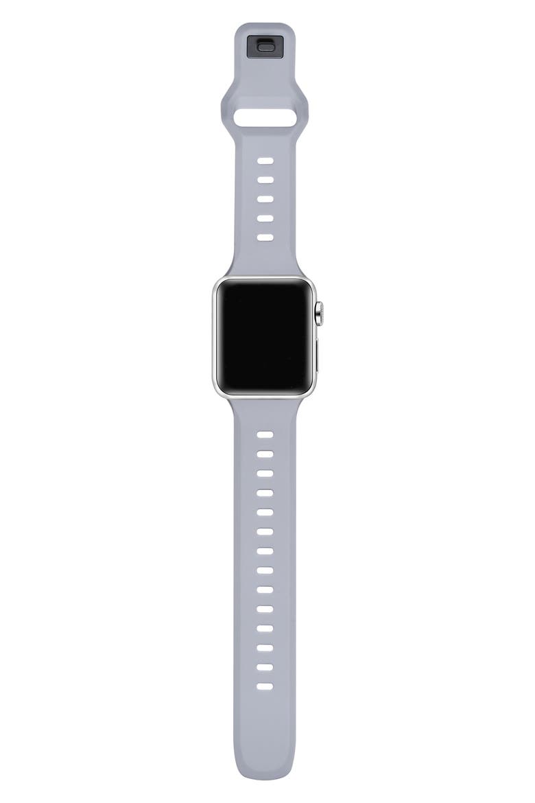 Premium Silicone 38–41mm Apple Watch® Watchband, Alternate, color, GREY