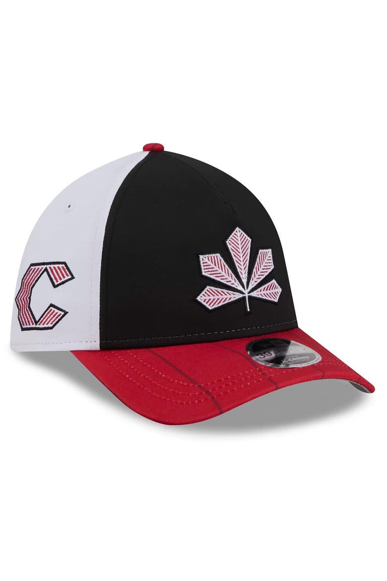 Men's New Era Black/Red Cincinnati Reds 2026 City Connect M-Crown A-Frame 39THIRTY Flex Hat, Main, color, Black