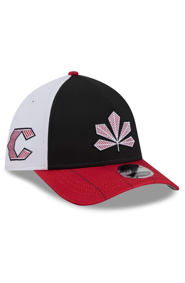 New Era Men's New Era Black/Red Cincinnati Reds 2026 City Connect M-Crown A-Frame 39THIRTY Flex Hat, Main, color, Black