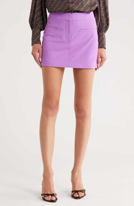 Veronica Beard Elara Wool Blend Miniskirt