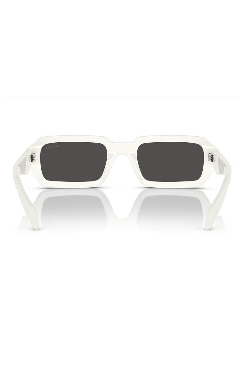 52mm Irregular Sunglasses, Alternate, color, WHITE