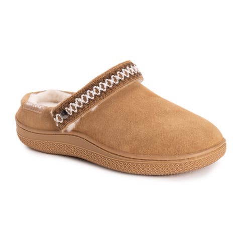 Quianna Luna Genuine Suede Clog Slipper
