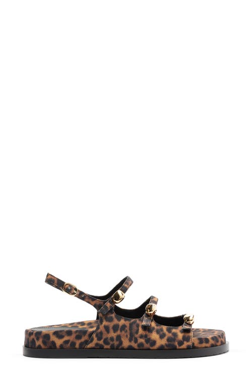 Arezzo Felice Slingback Platform Sandal In Animal Print