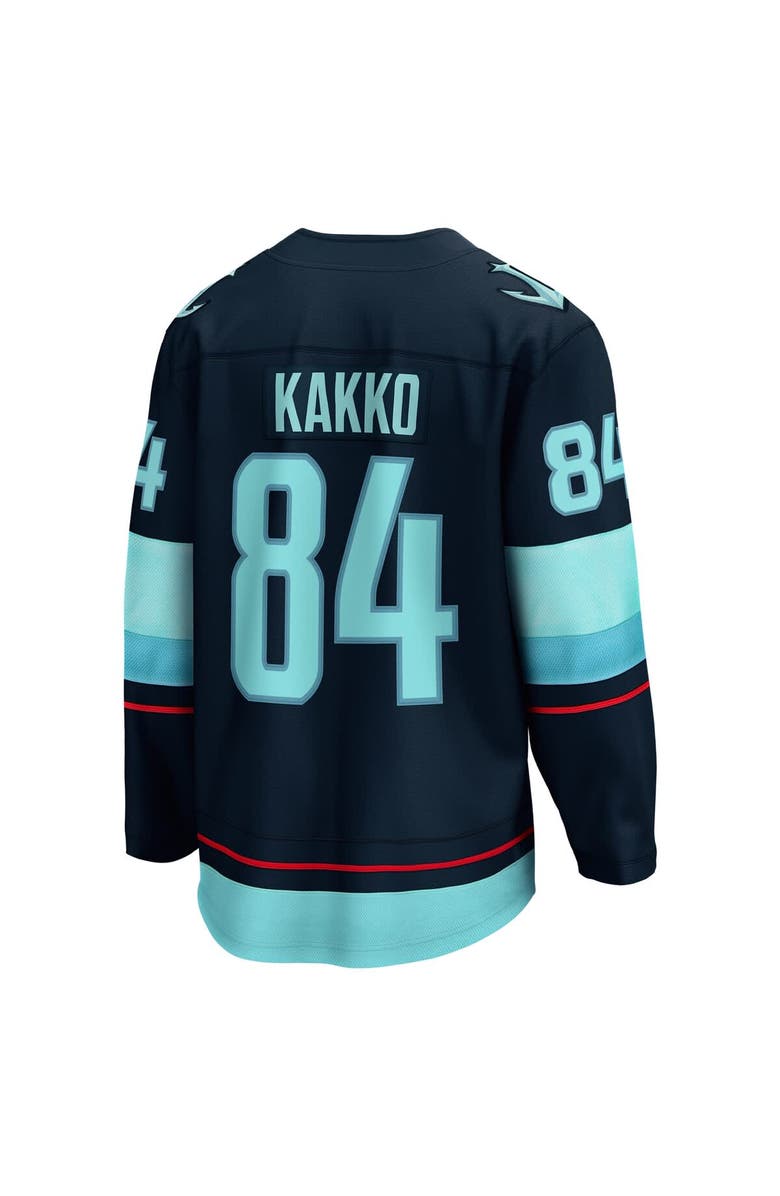 FANATICS Men's Fanatics Kaapo Kakko Deep Sea Blue Seattle Kraken Home Breakaway Player Jersey, Alternate, color, 