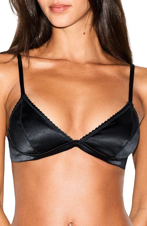 Satin Triangle Bralette