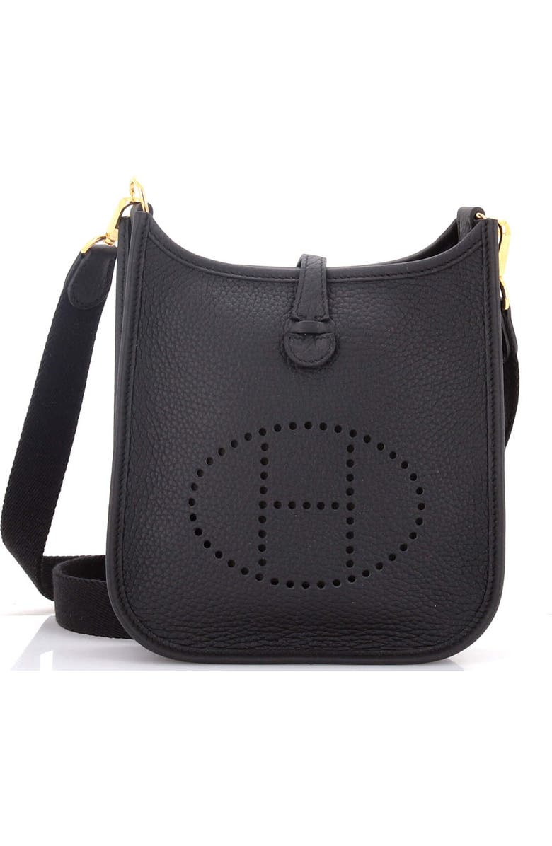 Pre-Owned Hermes Evelyne Bag Gen III Clemence TPM, Main, color, Noir