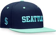 FANATICS Men's Fanatics Branded Deep Sea Blue/Light Blue Seattle Kraken Heritage City Two-Tone Snapback Hat