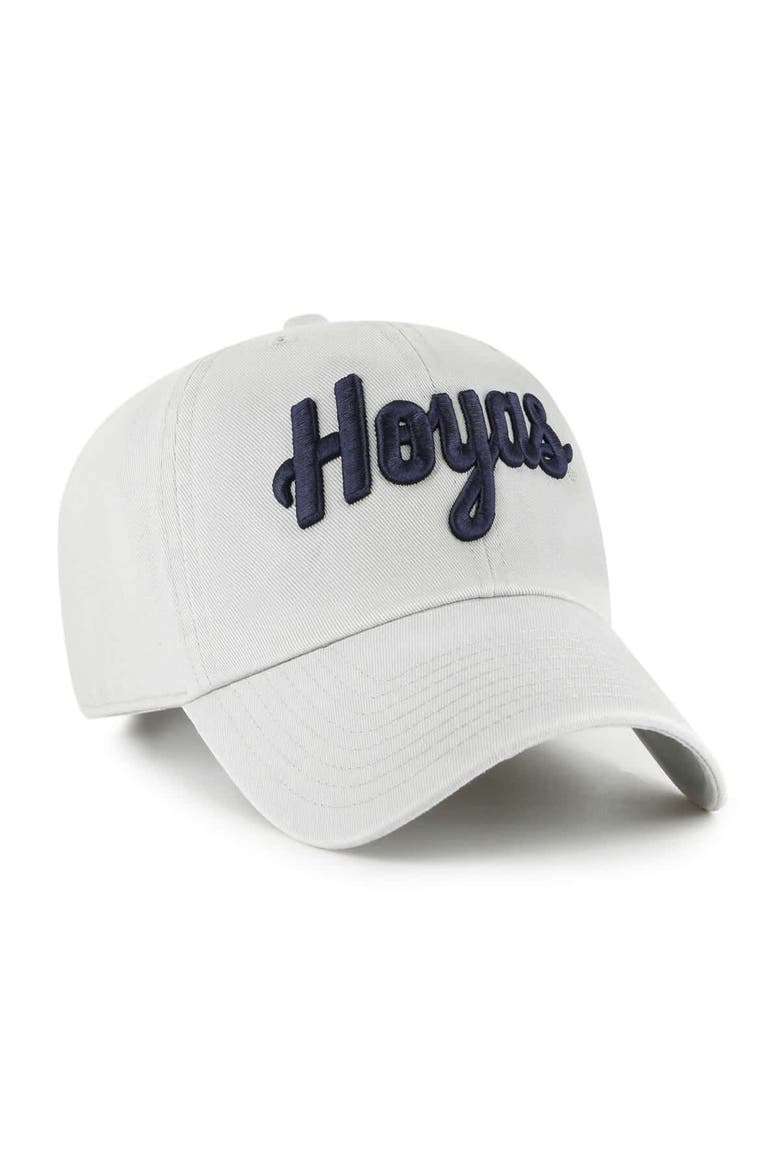 Men's '47 Gray Georgetown Hoyas Clean Up Adjustable Hat, Alternate, color, Gray
