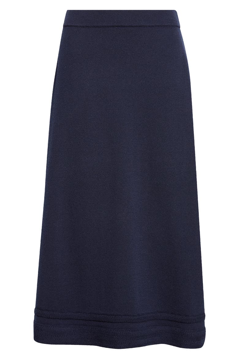 Crepe Knit Midi Skirt, Main, color, MIDNIGHT