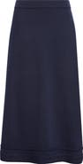 ST. JOHN Crepe Knit Midi Skirt