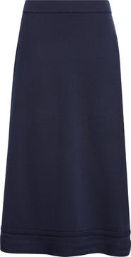 ST. JOHN Crepe Knit Midi Skirt