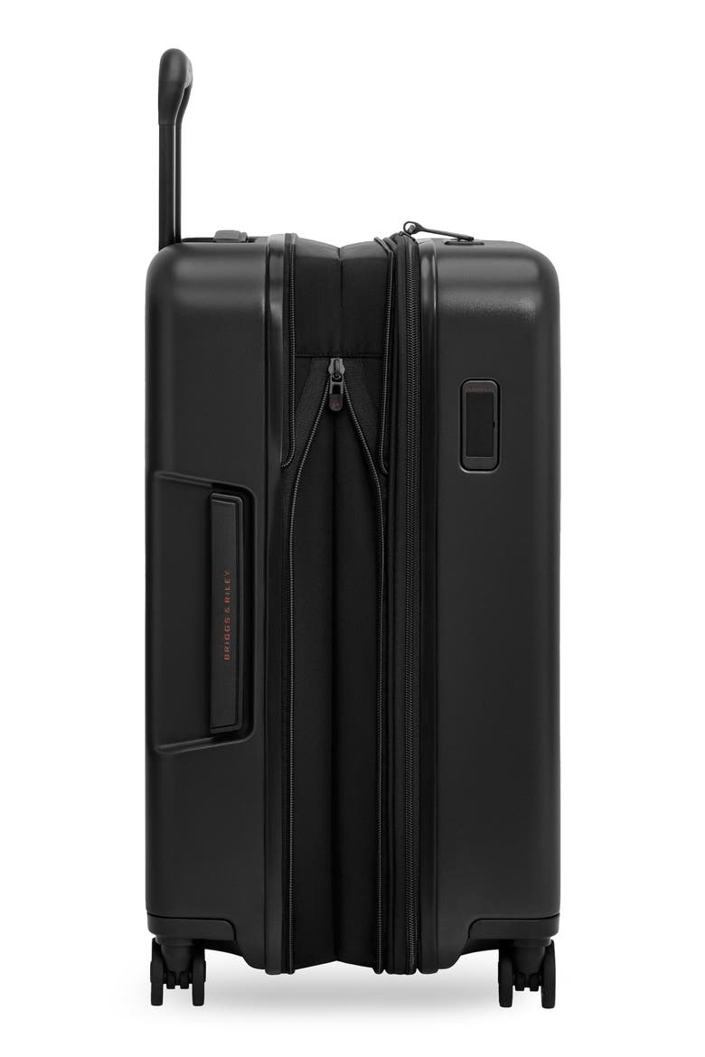 ZDX Essential 22 Inch Hardside Carry-On Spinner Luggage, Alternate, color, BLACK