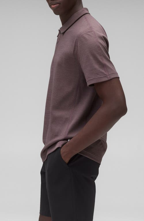 Reigning Champ Solotex® Mesh Tiebreak Polo In Purple