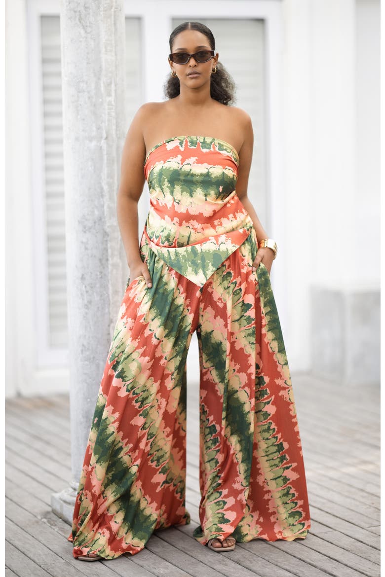 High Waisted Palazzo Pants Raki, Alternate, color, Raki Orange
