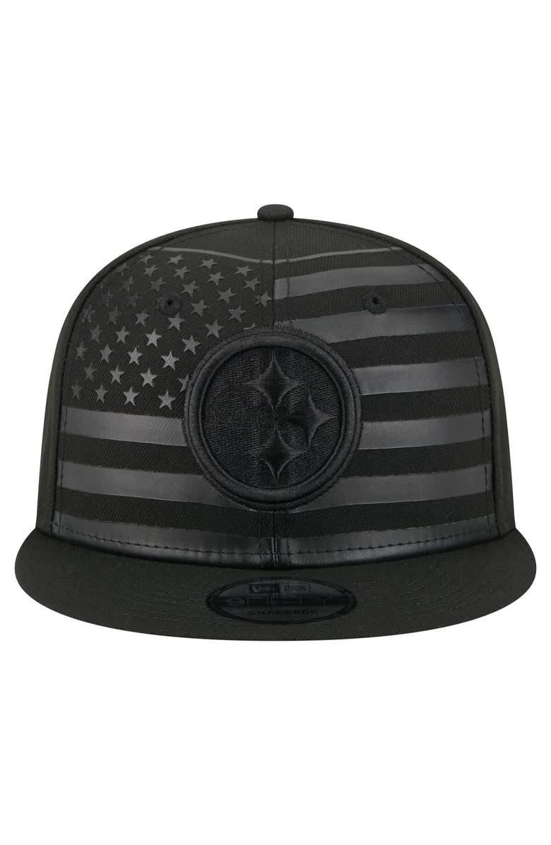 New Era Men's New Era  Black Pittsburgh Steelers Independent 9FIFTY Snapback Hat, Alternate, color, 