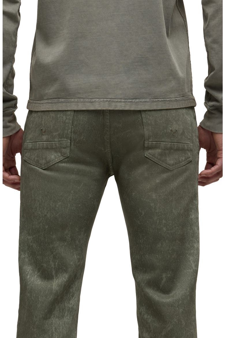 Walker Kick Flare Jeans, Alternate, color, WAX OLIVE