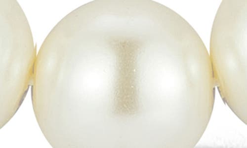 Glaze Jewelry Bold Faux Pearl Necklace In White