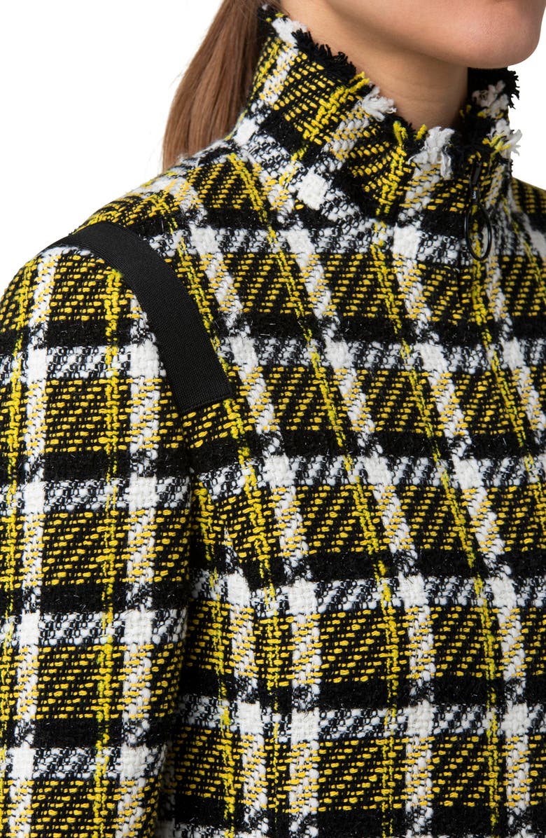 Akris punto Check Tweed Crop Jacket, Alternate, color, 