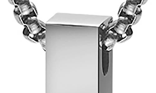 Van Heusen Vertical Bar Pendant Necklace In Silver