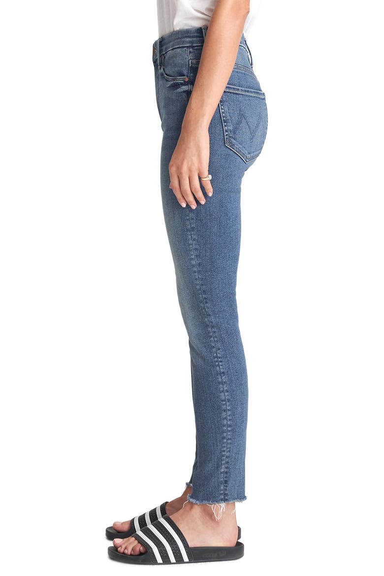 The Looker High Waist Frayed Ankle Skinny Jeans, Alternate, color, HOP ON HOP OFF