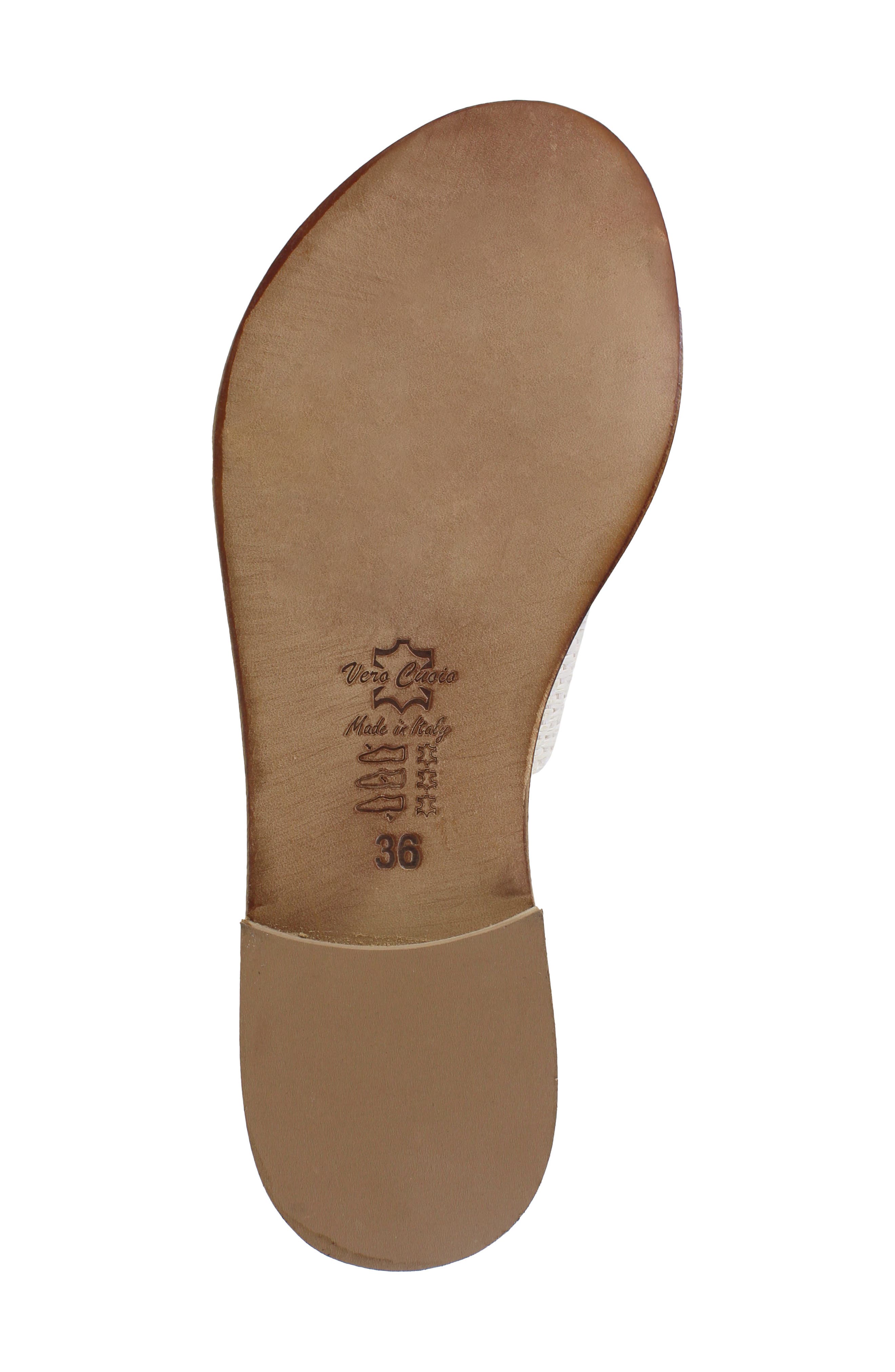 Fenka Water Resistant Leather Sandal, Alternate, color, WHITE