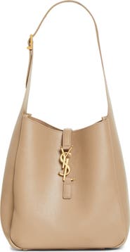 Saint Laurent Small Le 5 à 7 Leather Hobo Bag