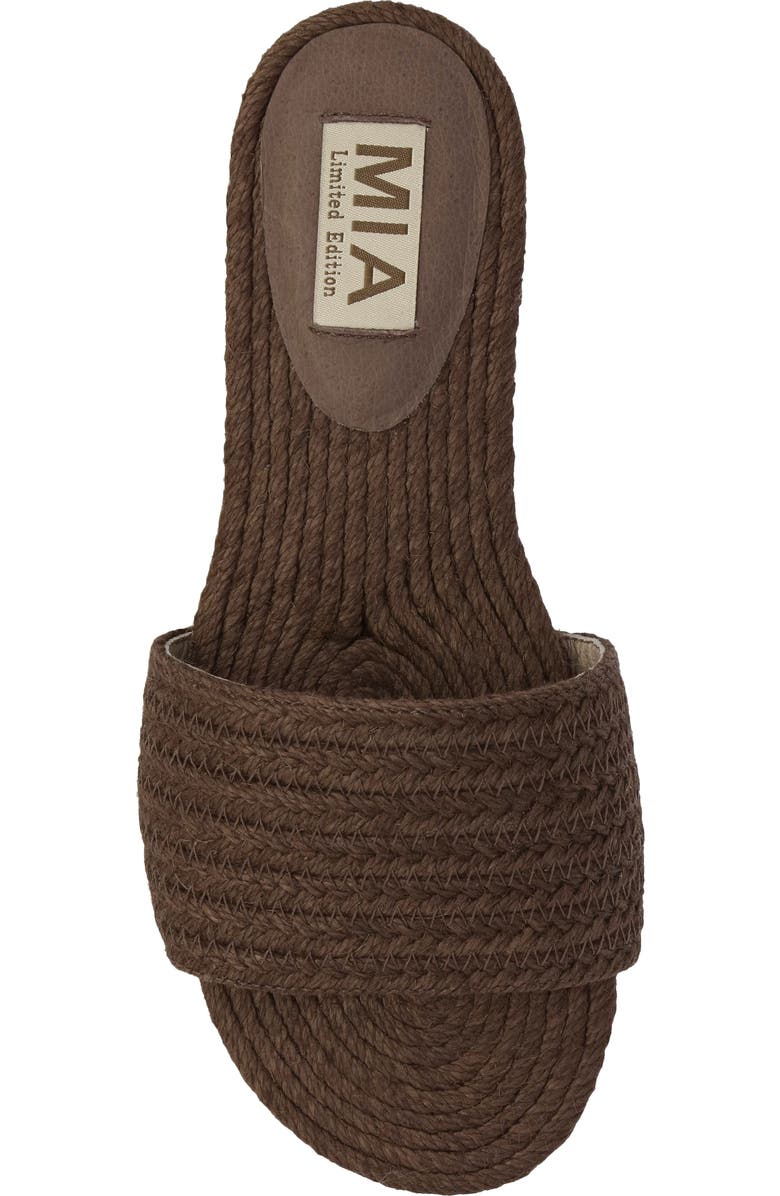 MIA Attina Slide Sandal, Alternate, color, Brown Jute